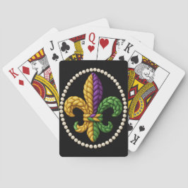 BARALHO KNITTED LOOK MARDI GRAS FLEUR DE LIS