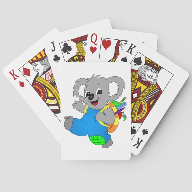 Baralho Koala Bear com mochila (Verso)
