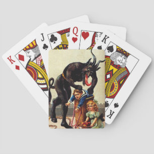 Baralho Krampus Kids nos cartões de Natal de Férias no Ces