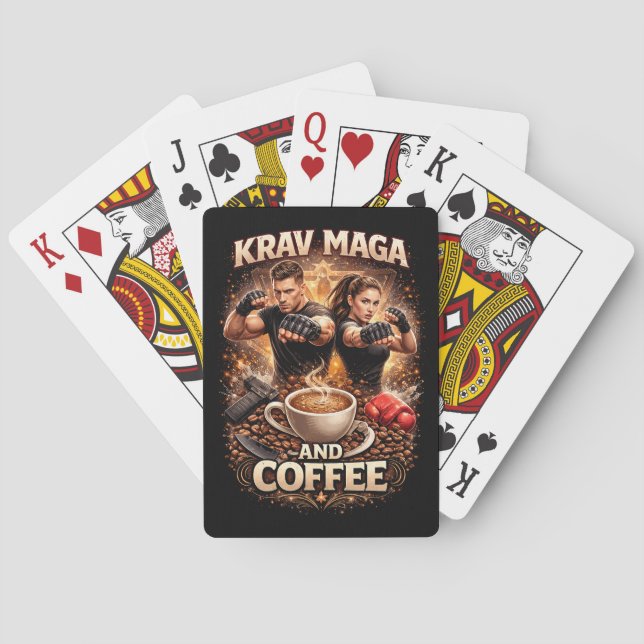 Baralho Krav Maga and Coffee (Verso)