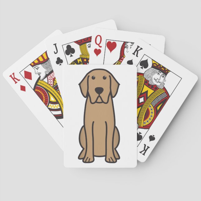 Baralho Labrador Retriever Dog Cartoon (Verso)