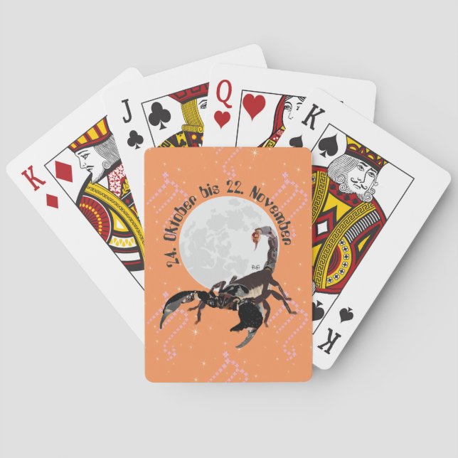 Baralho Lacrau 24. outubro até 22. novembro jogo de cartas (Verso)