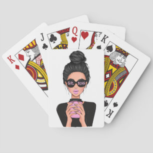 Baralho Lady Boss Life, Chefe Babe Woman, Moça Chefe Plann