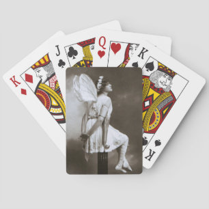 Baralho Lady with Faerie Wings Vintage Photo Bicycle Cards