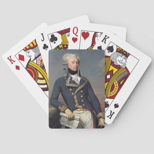 Baralho Lafayette Deck de Cartões, Marquês de Lafayette (Verso)