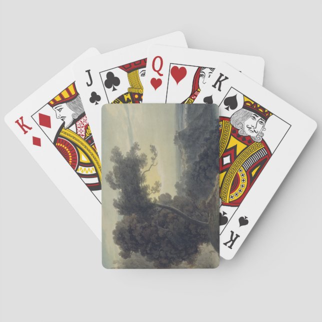 Baralho Lago de Albano e Castelo Gandolfo, c.1783-85 (Verso)