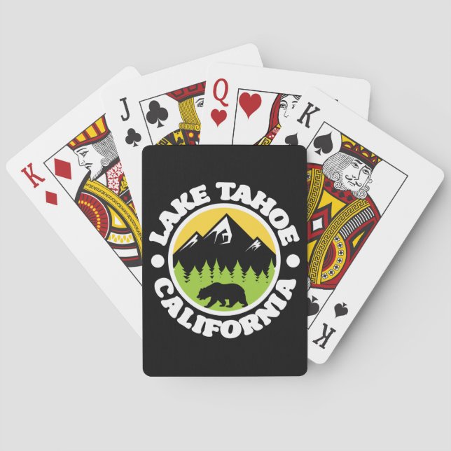 Baralho Lago Tahoe, Califórnia (Verso)