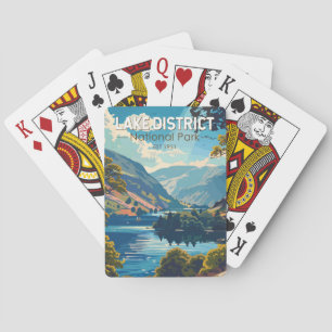 Baralho Lake District National Park England Viagem Art