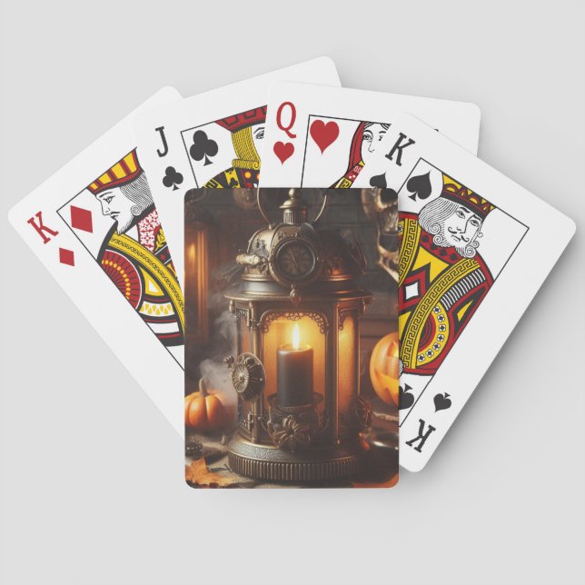 Baralho Lanterna Negra Steampunk Halloween (Verso)