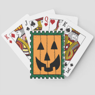 Baralho Laranja ao quadrado Jack O' Lanterna Halloween