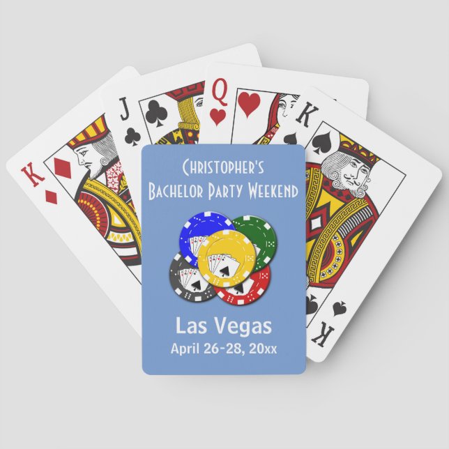 Baralho Las Vegas Bachelor Party Favor do Casino Poker (Verso)