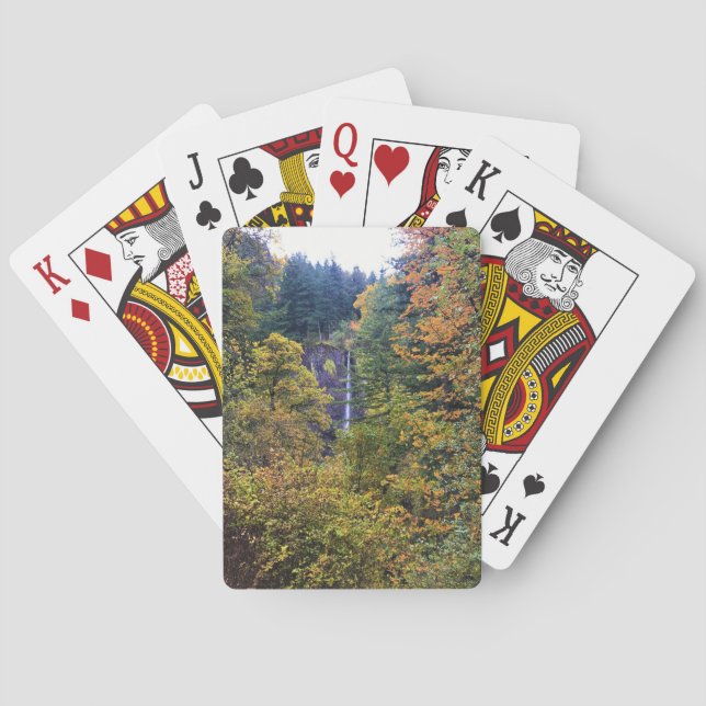 Baralho Latourell Falls, Columbia River Gorge, Oregon (Verso)