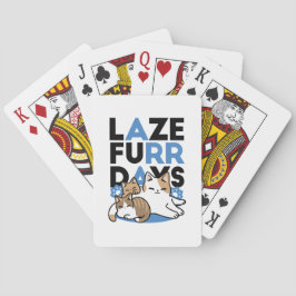 Baralho Lazer - Design de Gatos Preguiçosos