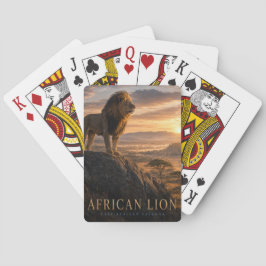Baralho Leão Africano Savana ANIMAIS Pôquer