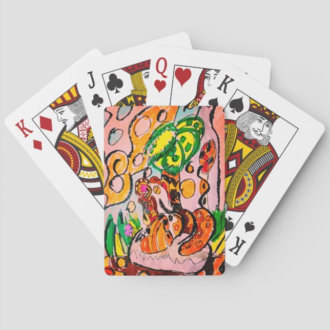 Baralho Leão apenas relaxa (Verso)