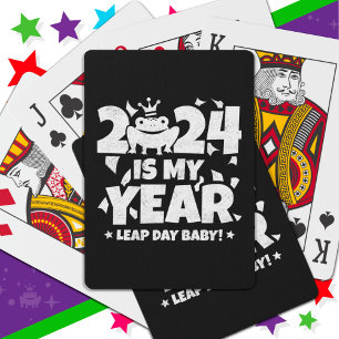 Baralho Leap Day Leaper 2024 É O Meu Ano Fev 29 Aniversári