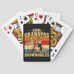 Baralho Legal Grandpas caminha Snowmobiles Snowmobile Snow