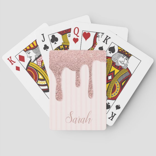 Baralho Legal Tendência Cor-de-Rosa (Verso)