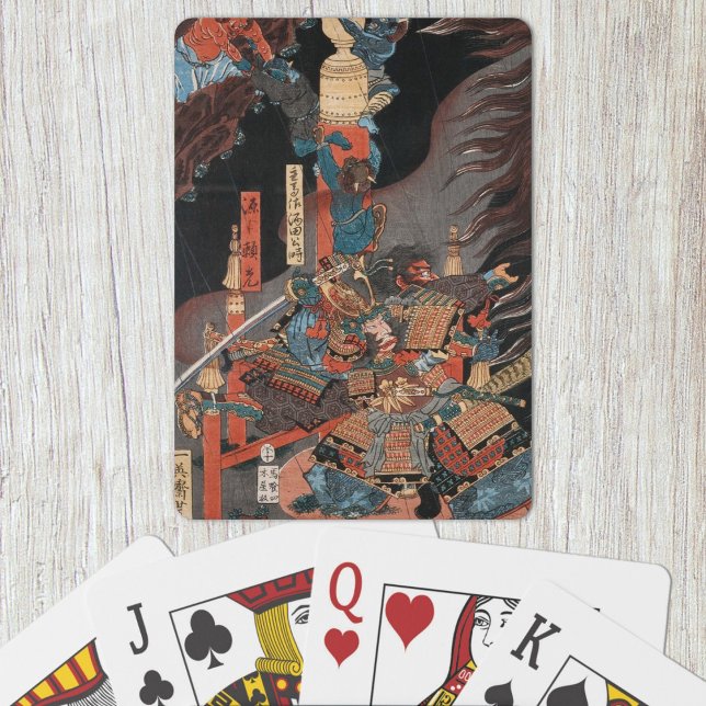 Baralho Legal Vintage Samurai (Minamoto no Yorimitsu Playing Cards- Table View)