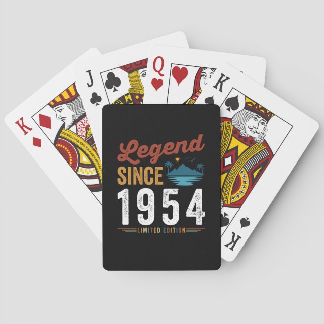Baralho Legend Since 1954 Birthday Retro Vintage (Verso)