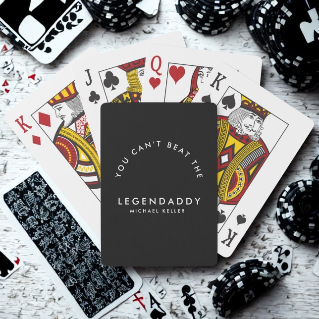 Baralho Legendaddy for Legendary Dads fun minimalist  (playing cards for dads)