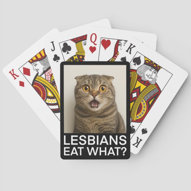 Baralho Lesbians Eat What Funny (Verso)