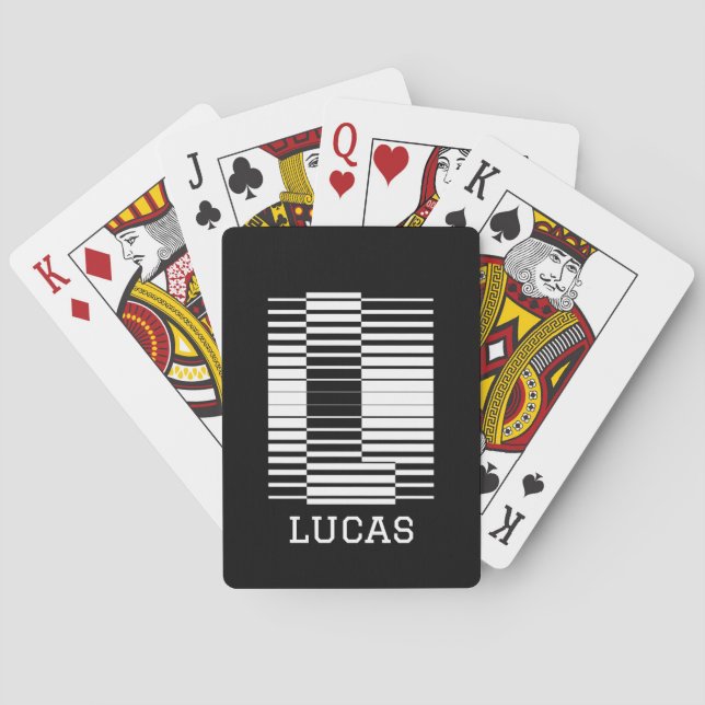 BARALHO LETRA INICIAL L - ALFABETO L (Verso)