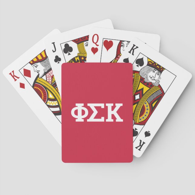 Baralho Letras da Phi Sigma Kappa (Verso)