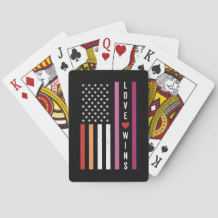 Baralho LGBTQ Lésbica Pride Love ganha bandeira americana