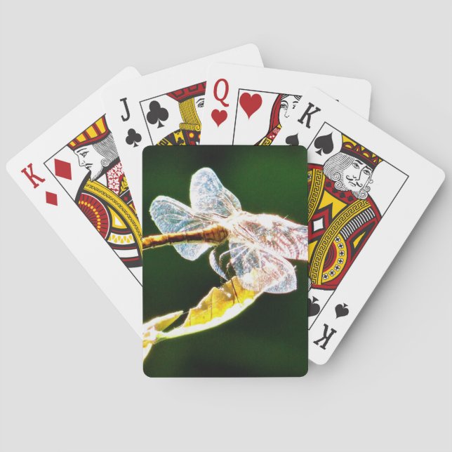 Baralho libélula transparente (Verso)