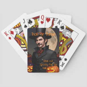 Baralho Lidar com o Jogo de Halloween Divertido do Feitice
