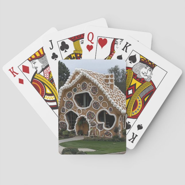 Baralho Life-Size Gingerbread House Playing Cards (Verso)