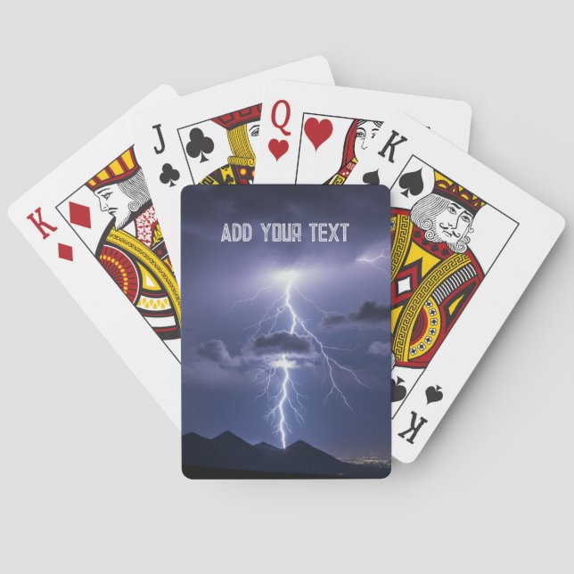 Baralho Lightening Bolt Storm Playing Cards Multiple games (Verso)