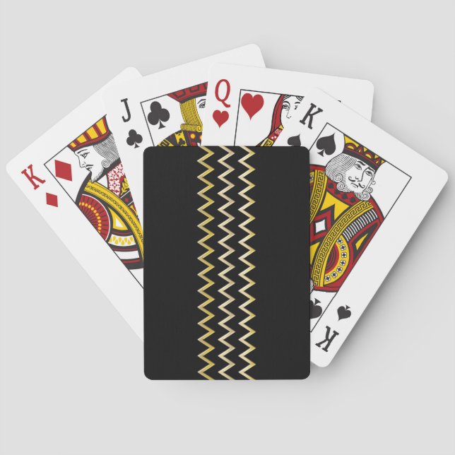 Baralho Limite do ouro - zigzag + suas costas e ideias (Verso)