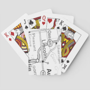 Baralho Lincoln, California Map Play Cards