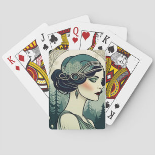 Baralho Linda Arte Deco Flapper