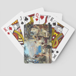 Baralho Linda Mulher Dançando Entre Daggers