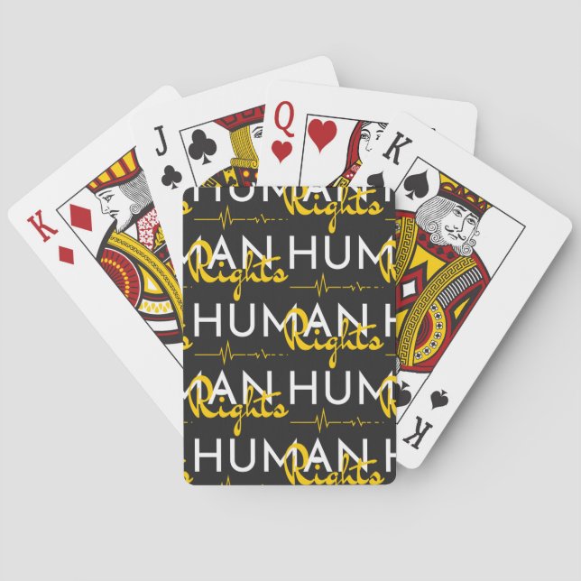 Baralho Linha de vida dos direitos humanos (Verso)