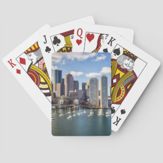 Baralho Linha do horizonte de Boston a partir da orla
