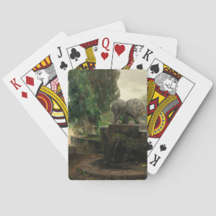 Baralho Lion Fountain em Roma (por H.A. Brendekilde)