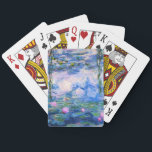 Baralho Lírios de água de Monet<br><div class="desc">Lírios de água de Monet. Visite por favor minha loja para um design mais interessante e uma mais escolha da cor. => zazzle.com/iwheels*</div>