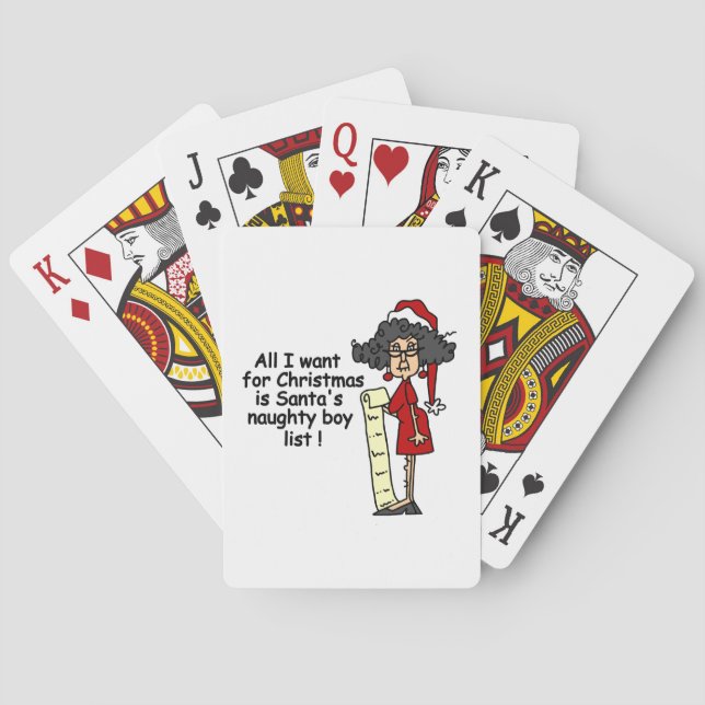 Baralho Lista de papais noeis (Verso)