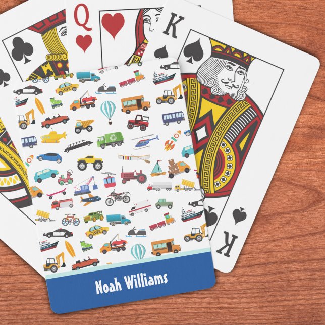 Baralho Little Boy Things That Move Vehicle Cars Kid (Criador carregado)