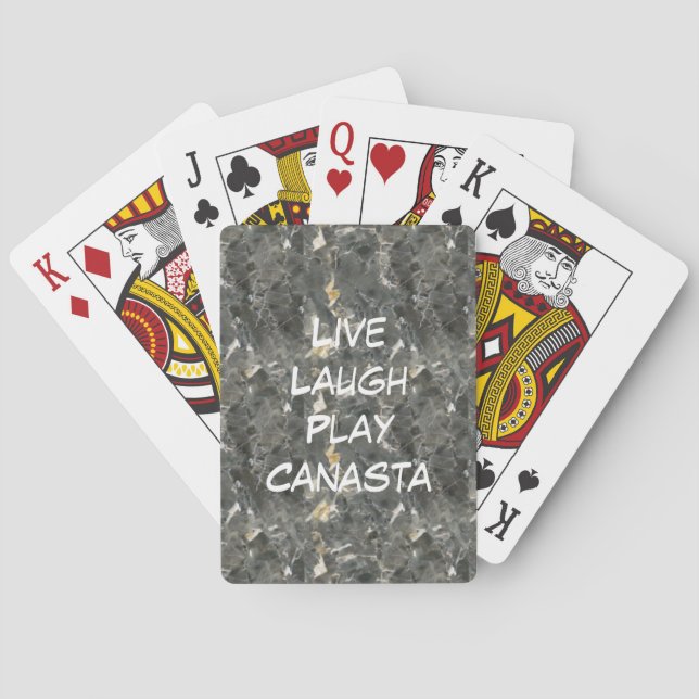 Baralho Live Laugh Play Canasta (Verso)