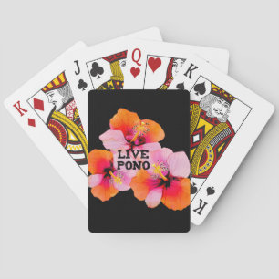 Baralho Live Pono Hibiscus Flower Hawaii