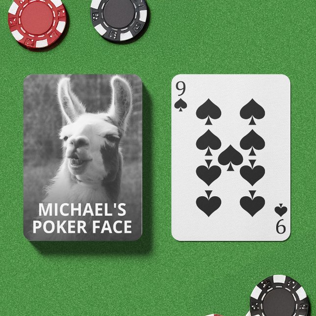 Baralho Llama Poker Face (These Llama face playing cards are the ideal touch to liven things up.)