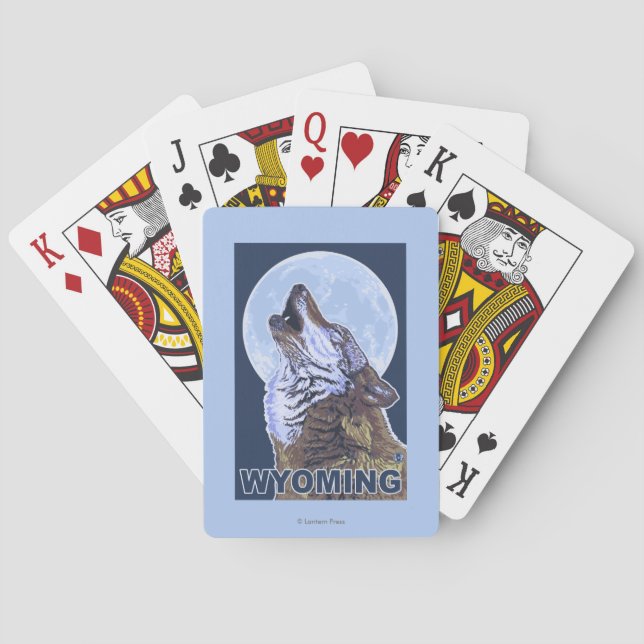 Baralho Lobo cinzento HowlingWyoming (Verso)