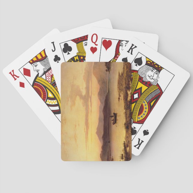 Baralho Loch Etive, de Bonawe - noite, 1875 (óleo no Ca (Verso)