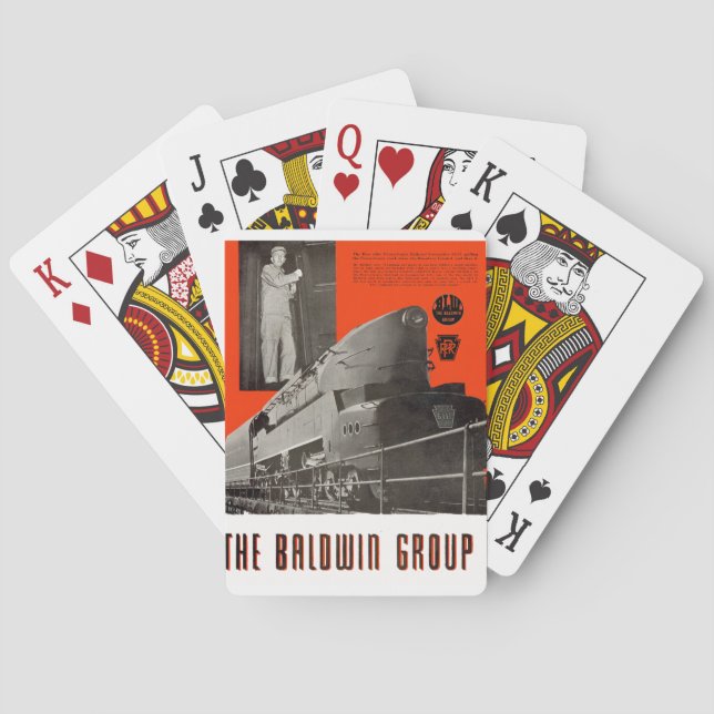 Baralho Locomotiva 6111 da Pensilvânia Railroad T1 (Verso)