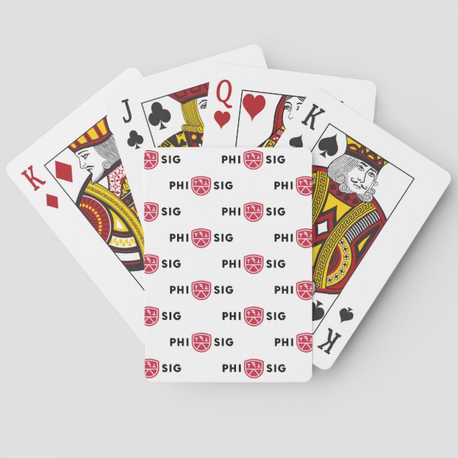 Baralho Logotipo da Phi Sigma Kappa (Verso)